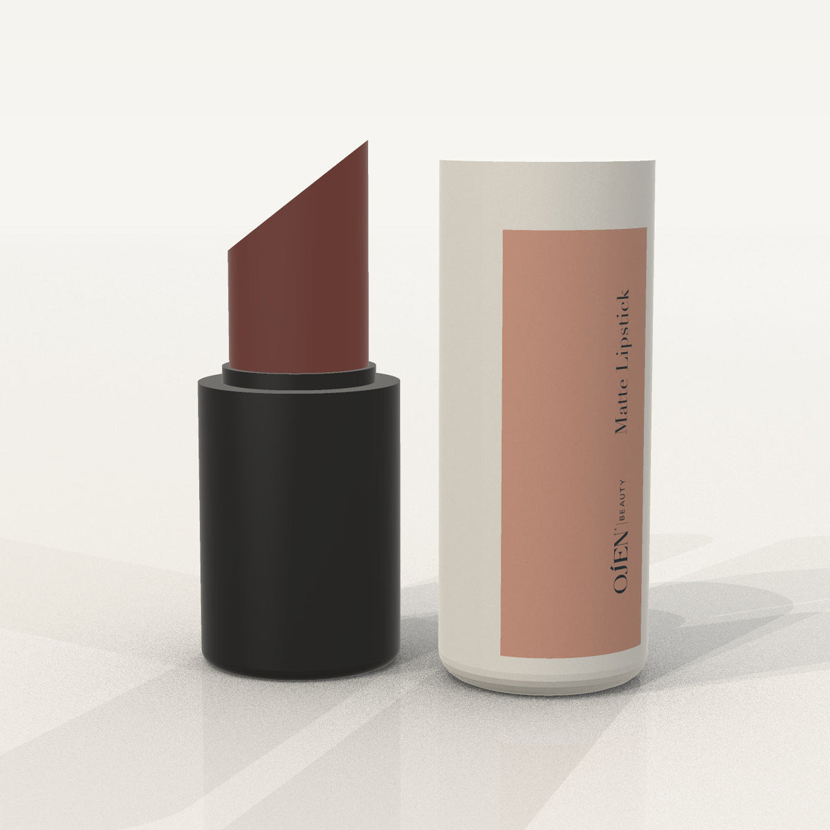 Ojen® N°100 Matte Lipstick, Terracotta Nude — open