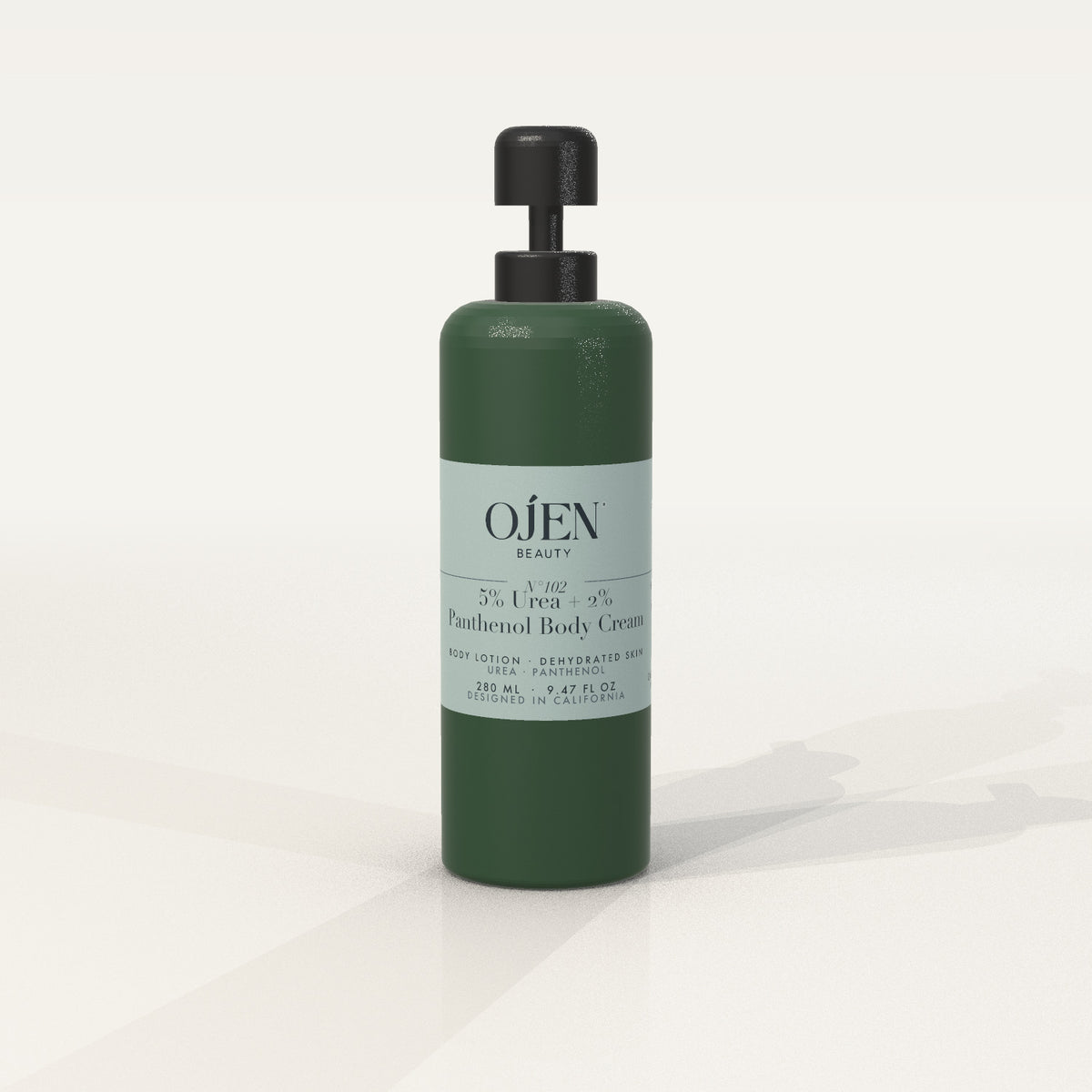 Ojen® N°102 5% Urea + 2% Panthenol Body Cream (Green Bottle) — front