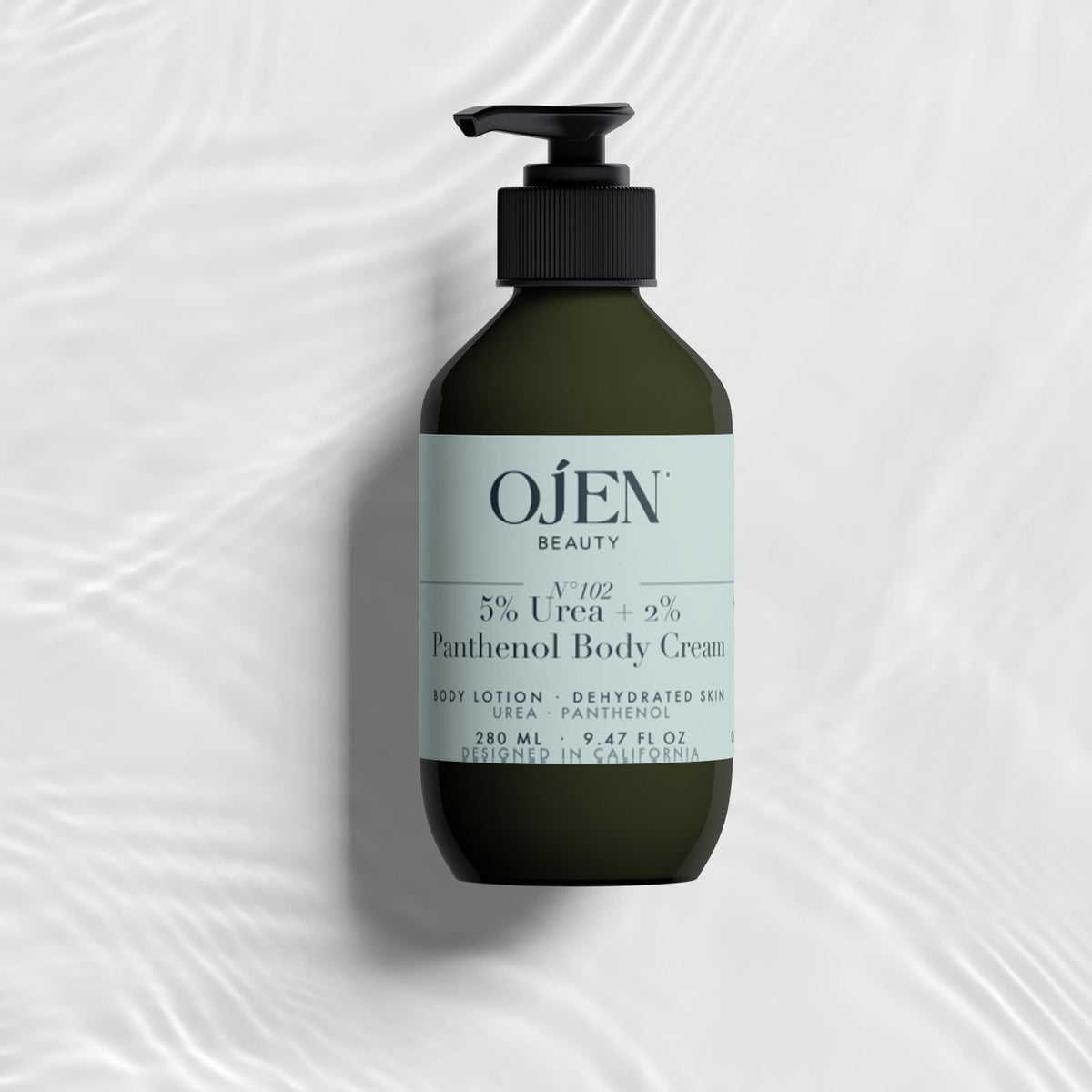 Ojen® N°102 5% Urea + 2% Panthenol Body Cream (Green Bottle) — studio