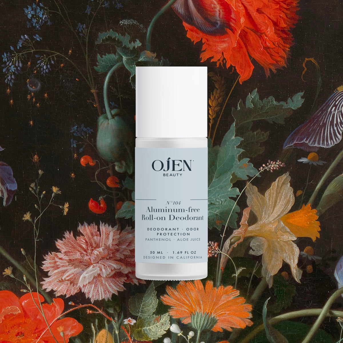 Ojen® N°104 Aluminum-free Roll-on Deodorant (White) — in situ