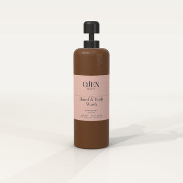 Ojen® N°111 Hand & Body Wash, Grapefruit (Amber Bottle) — front