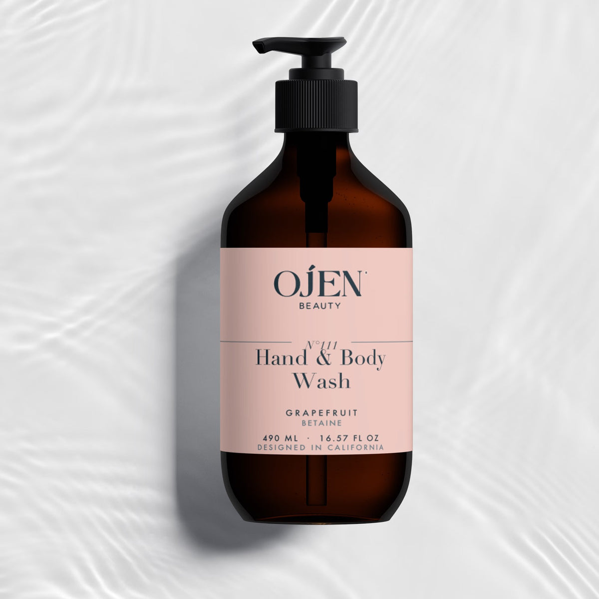 Ojen® N°111 Hand & Body Wash, Grapefruit (Amber Bottle) — studio