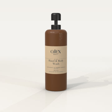 Ojen® N°113 Hand & Body Wash, Patchouli & Amber Vanilla (Amber Bottle) — front