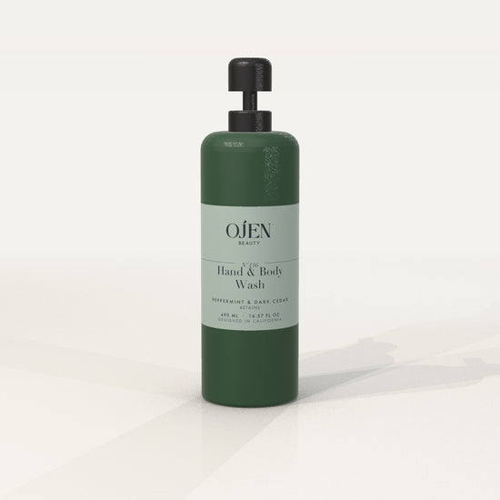 Ojen® N°116 Hand & Body Wash, Peppermint & Dark Cedar (Green Bottle) — front