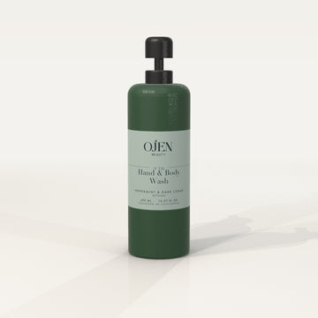 Ojen® N°116 Hand & Body Wash, Peppermint & Dark Cedar (Green Bottle) — front