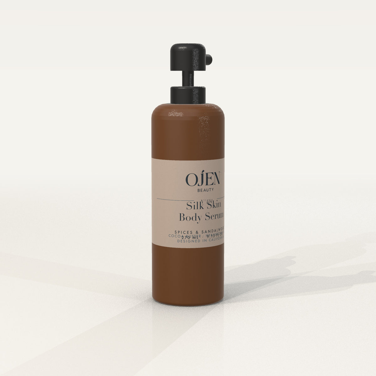 Ojen® N°121 Silk Skin Body Serum, Spices & Sandalwood — angled view