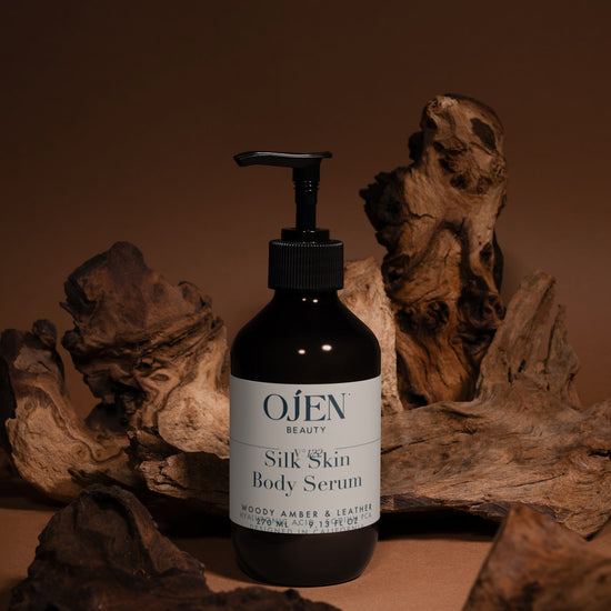 Ojen® N°122 Silk Skin Body Serum, Woody Amber & Leather — in situ