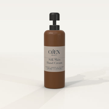 Ojen® N°124 Silk Skin Hand Cream, Woody Amber & Leather — front