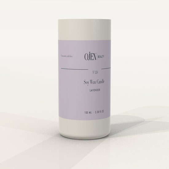 Ojen® N°126 Soy Wax Candle, Lavender — angled view