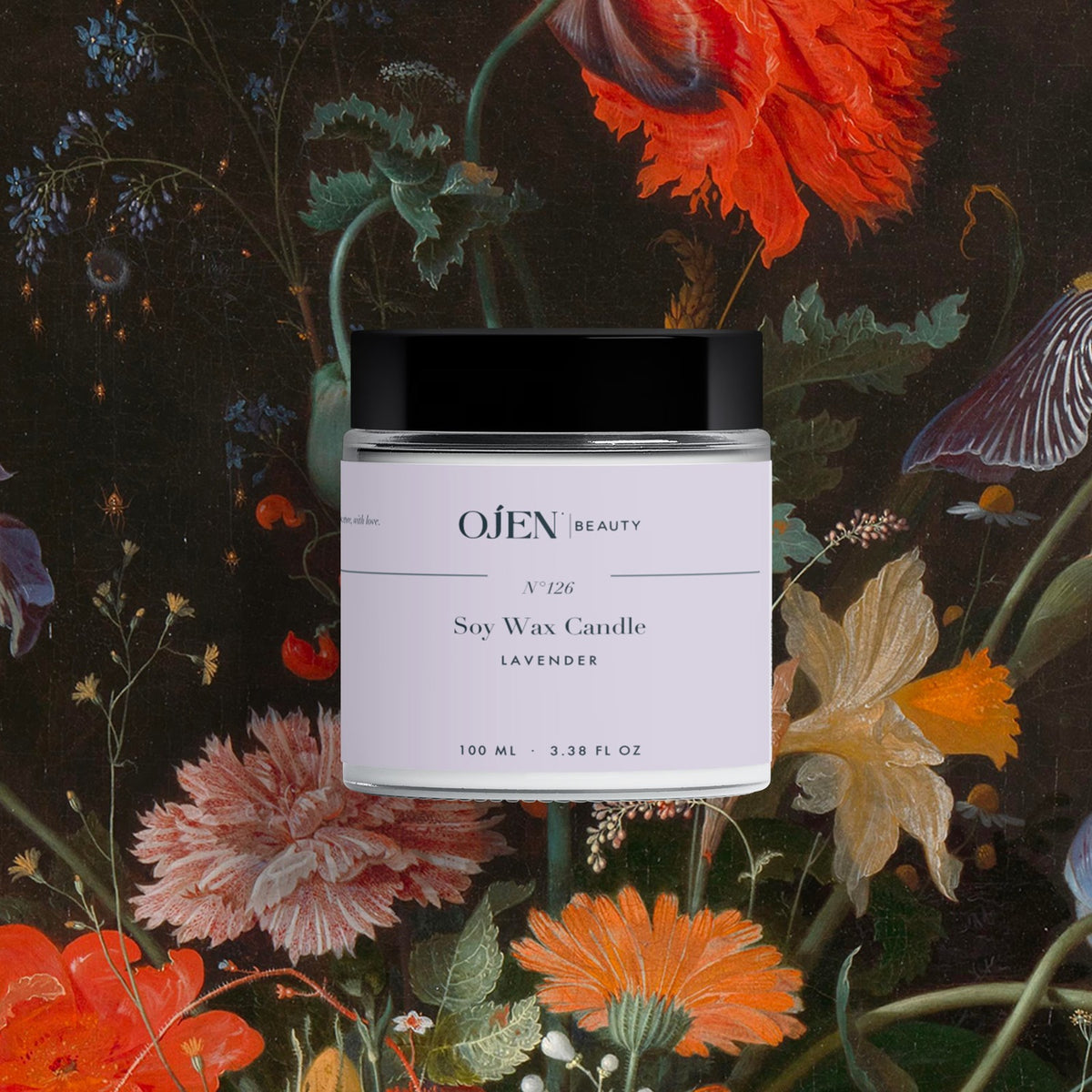 Ojen® N°126 Soy Wax Candle, Lavender — in situ