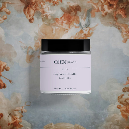 Ojen® N°126 Soy Wax Candle, Lavender — lifestyle