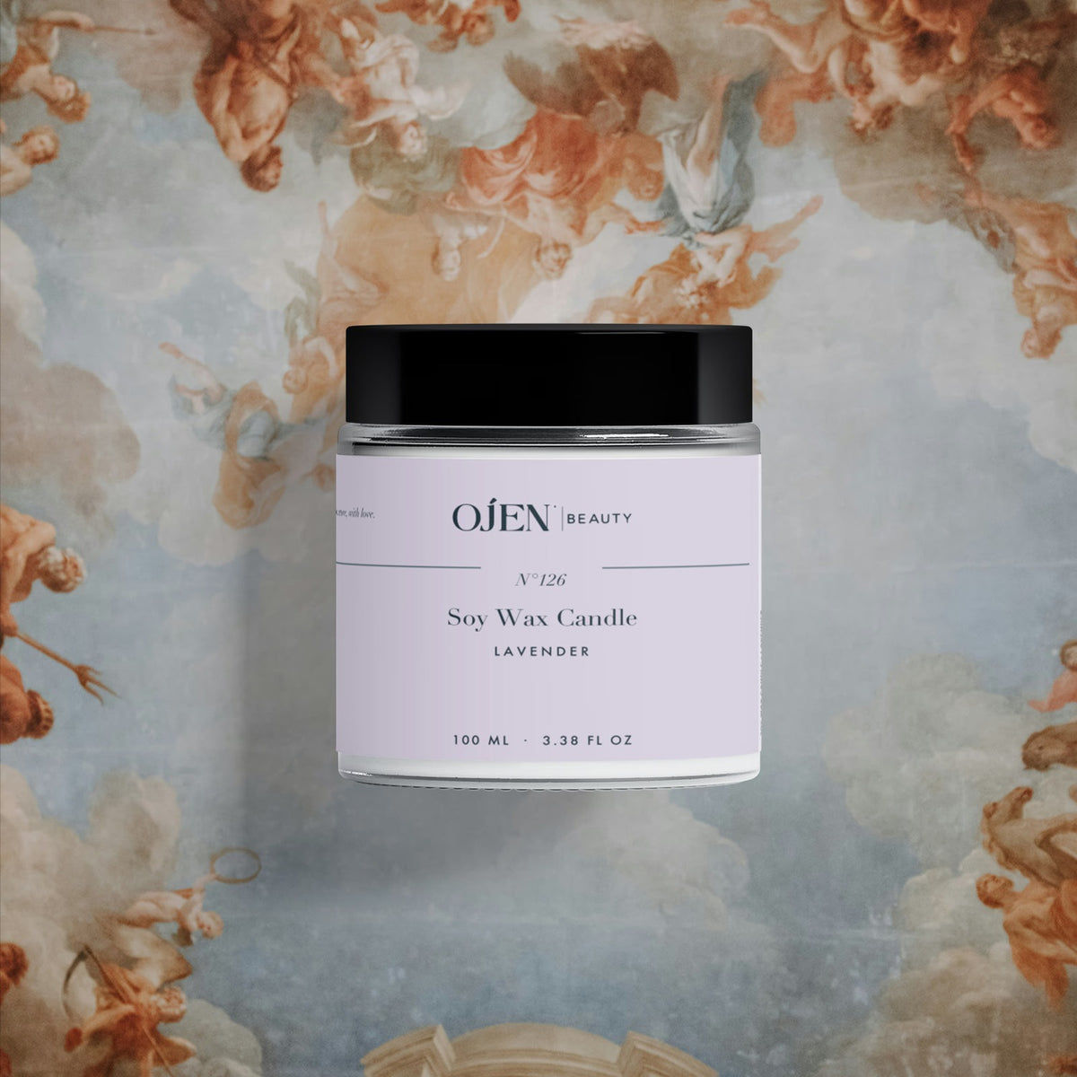 Ojen® N°126 Soy Wax Candle, Lavender — lifestyle