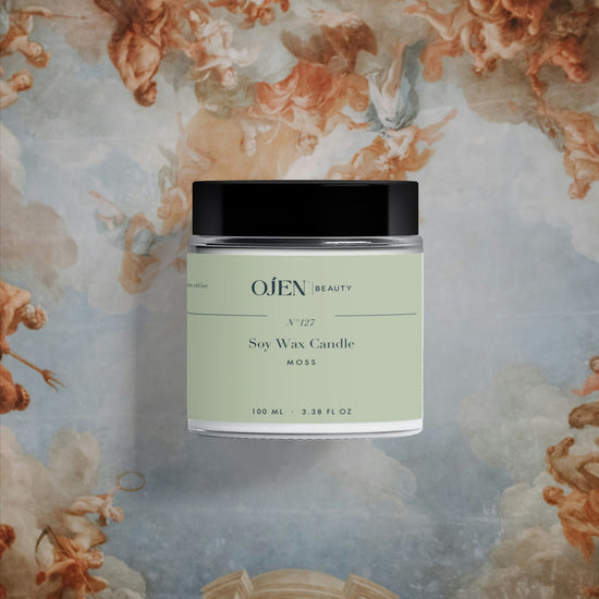 Ojen® N°127 Soy Wax Candle, Moss — lifestyle