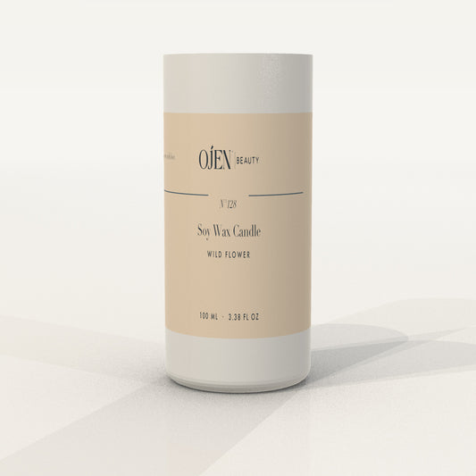 Ojen® N°128 Soy Wax Candle, Wild Flower — front