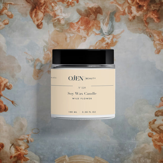 Ojen® N°128 Soy Wax Candle, Wild Flower — lifestyle