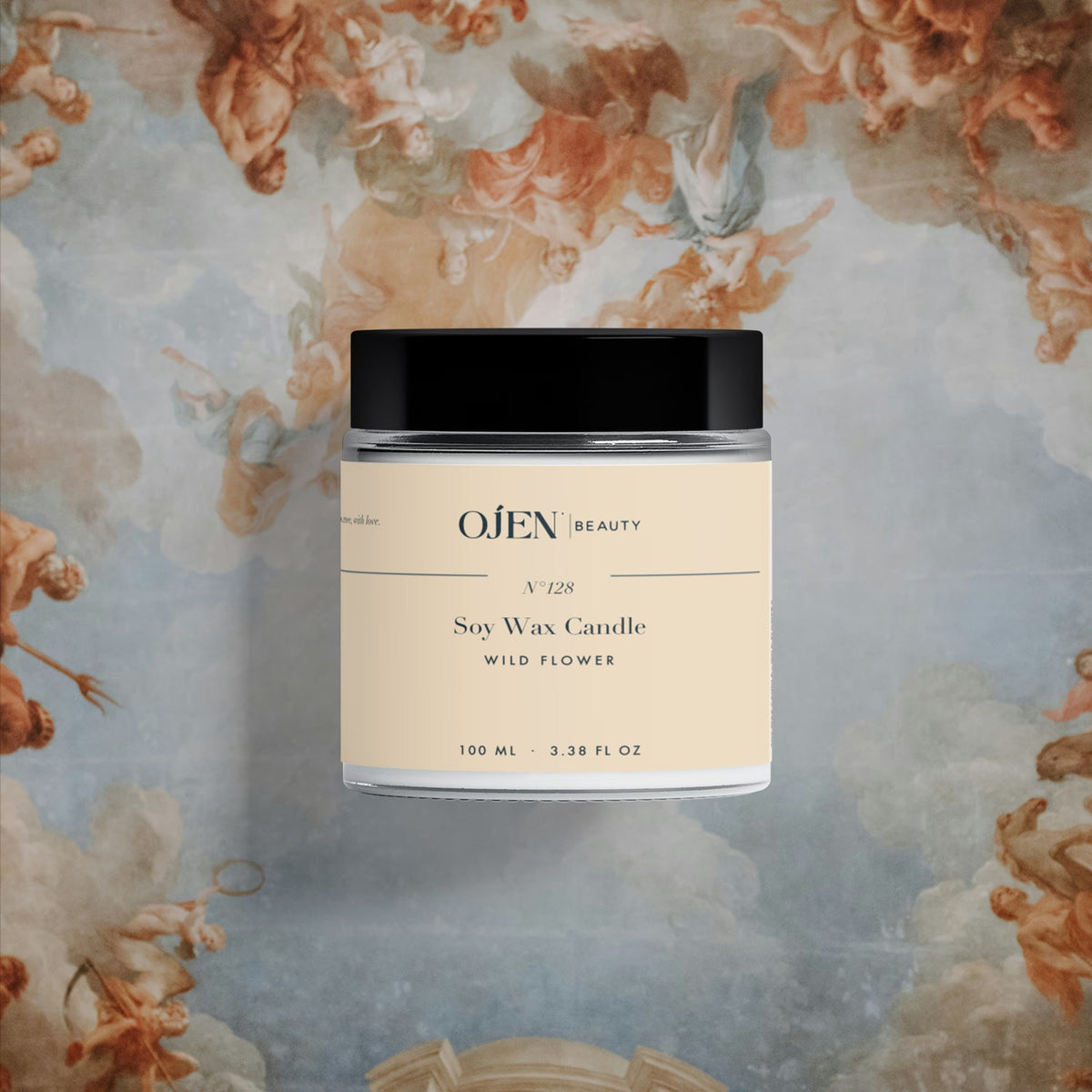 Ojen® N°128 Soy Wax Candle, Wild Flower — lifestyle