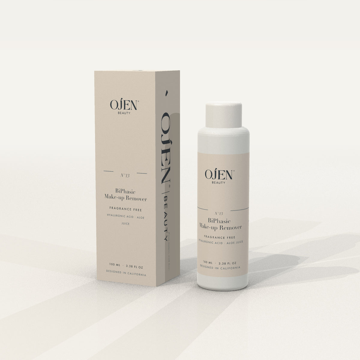 Ojen® N°13 BiPhasic Make-up Remover, Fragrance Free — with carton