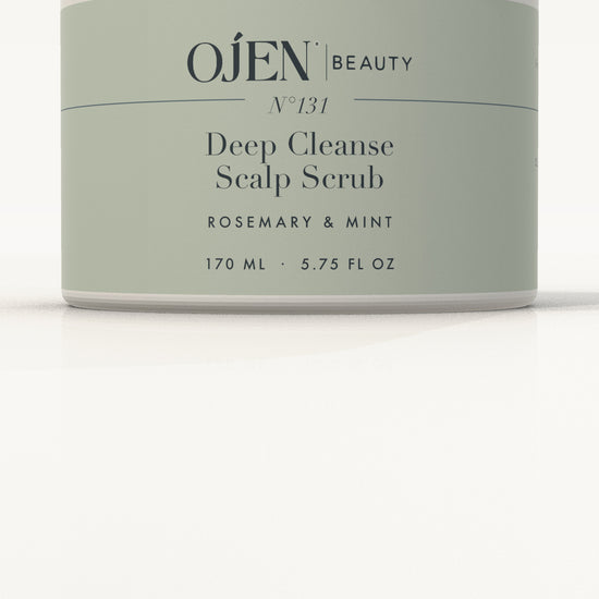 Ojen® N°131 Deep Cleanse Scalp Scrub, Rosemary & Mint — label detail