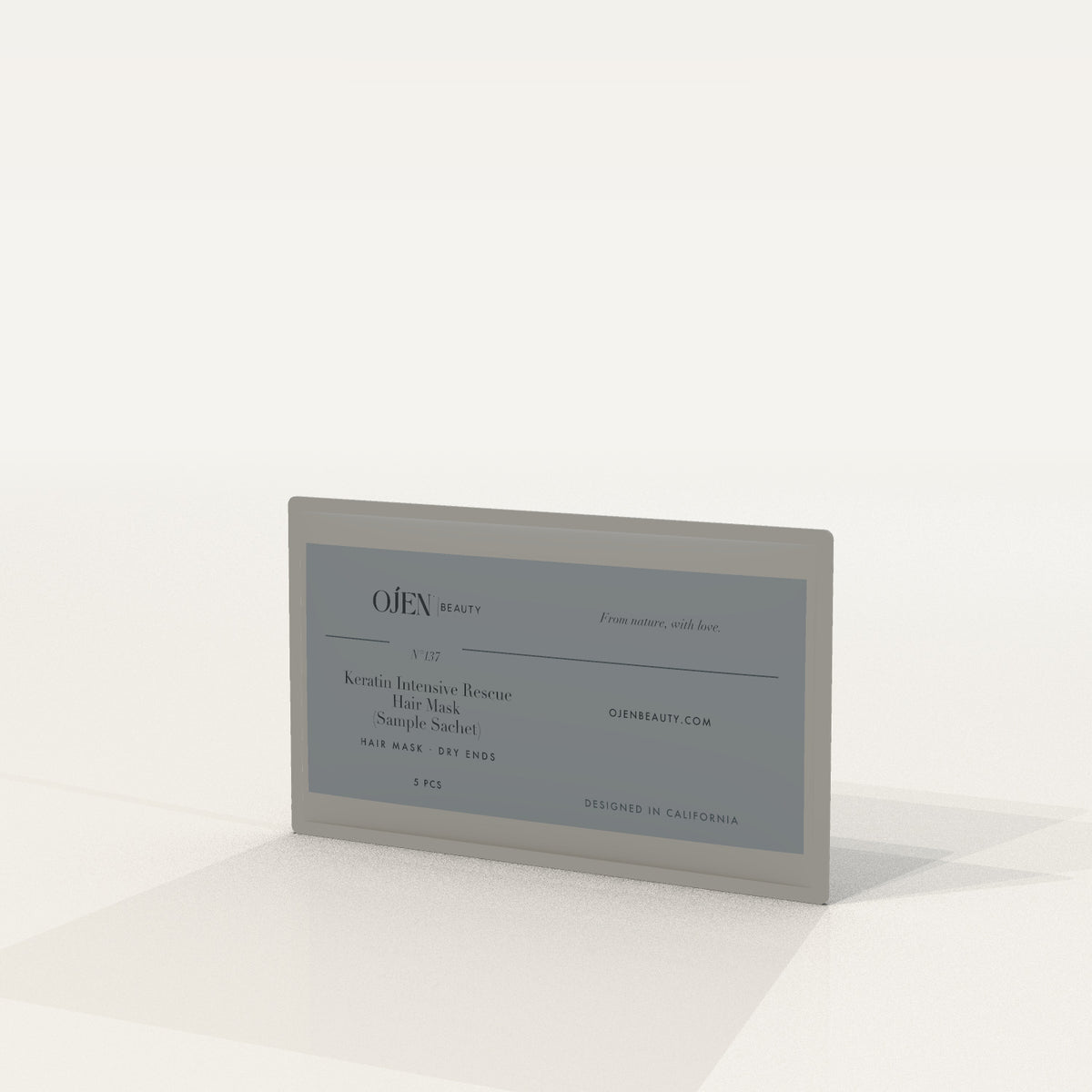Ojen® N°137 Keratin Intensive Rescue Hair Mask (Sample Sachet) — angled view