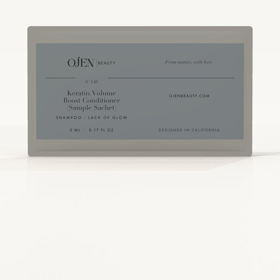 Ojen® N°140 Keratin Volume Boost Conditioner (Sample Sachet) — label detail