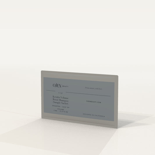 Ojen® N°142 Keratin Volume Boost Shampoo (Sample Sachet) — angled view