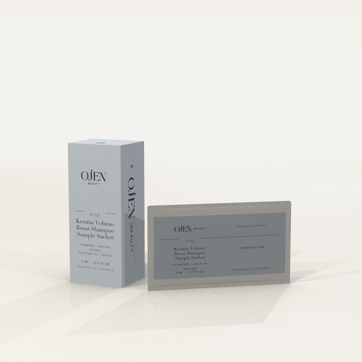 Ojen® N°142 Keratin Volume Boost Shampoo (Sample Sachet) — with carton