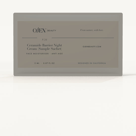 Ojen® N°24 Ceramide Barrier Night Cream (Sample Sachet) — label detail