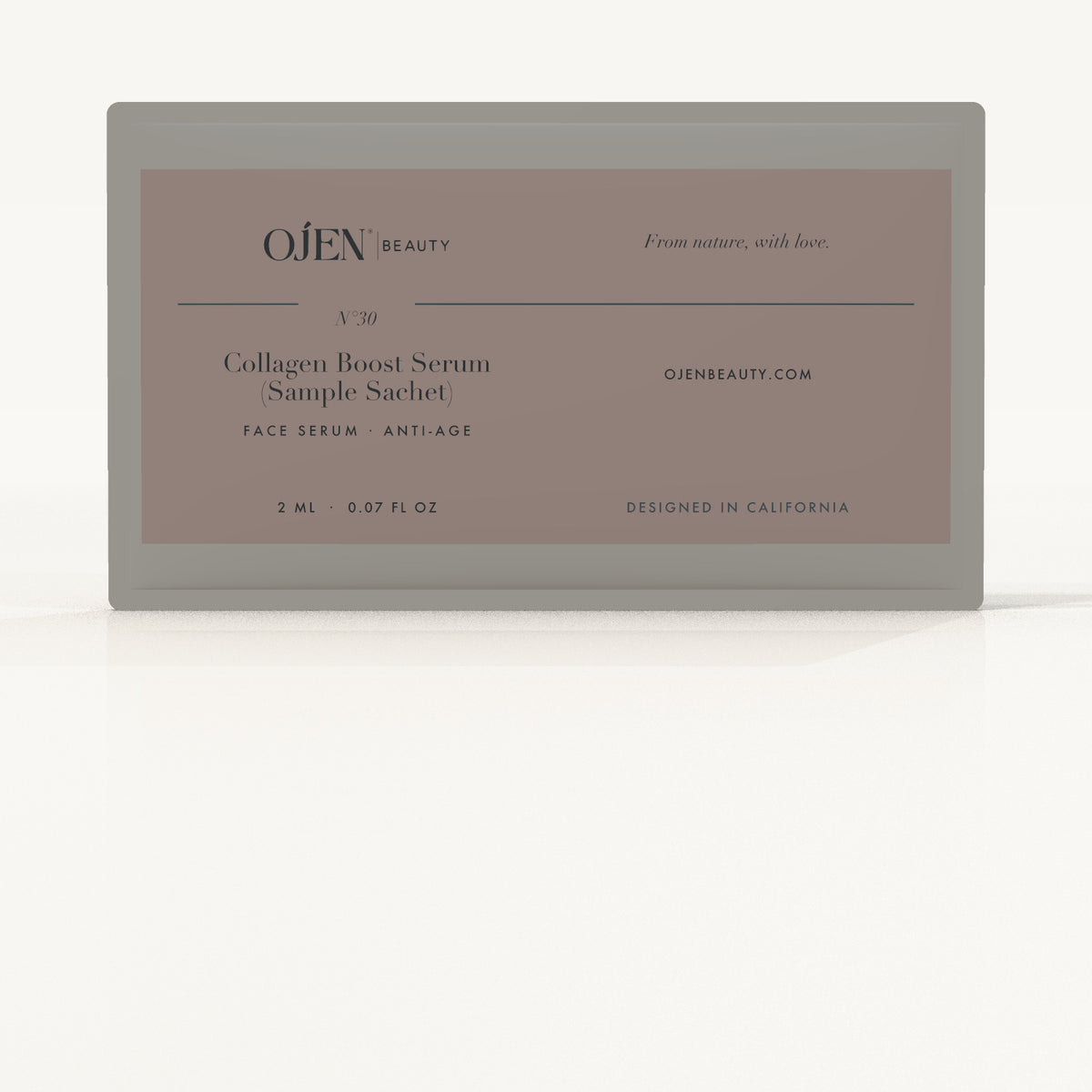 Ojen® N°30 Collagen Boost Serum (Sample Sachet) — label detail