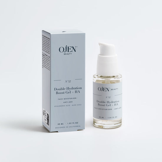 Ojen® N°32 Double Hydration Boost Gel + HA — with its box