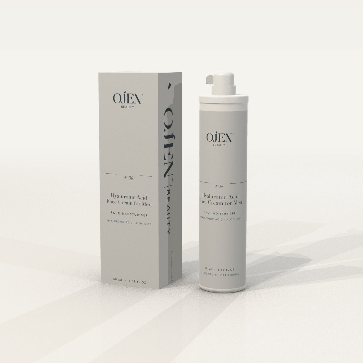 Ojen® N°36 Hyaluronic Acid Face Cream for Men — with carton
