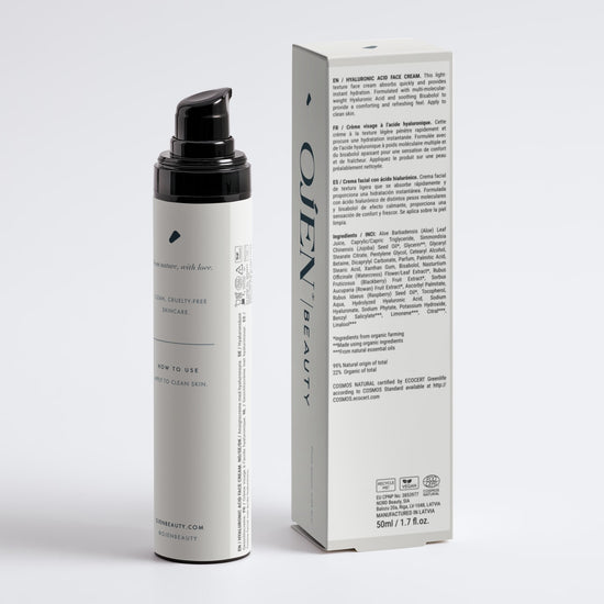 Ojen® N°36 Hyaluronic Acid Face Cream for Men — with its box