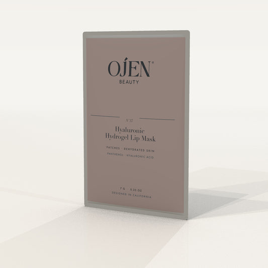Ojen® N°37 Hyaluronic Hydrogel Lip Mask — angled view