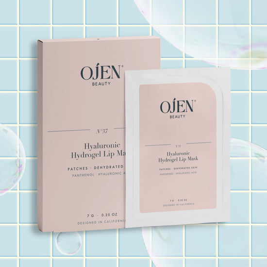 Ojen® N°37 Hyaluronic Hydrogel Lip Mask — with its box