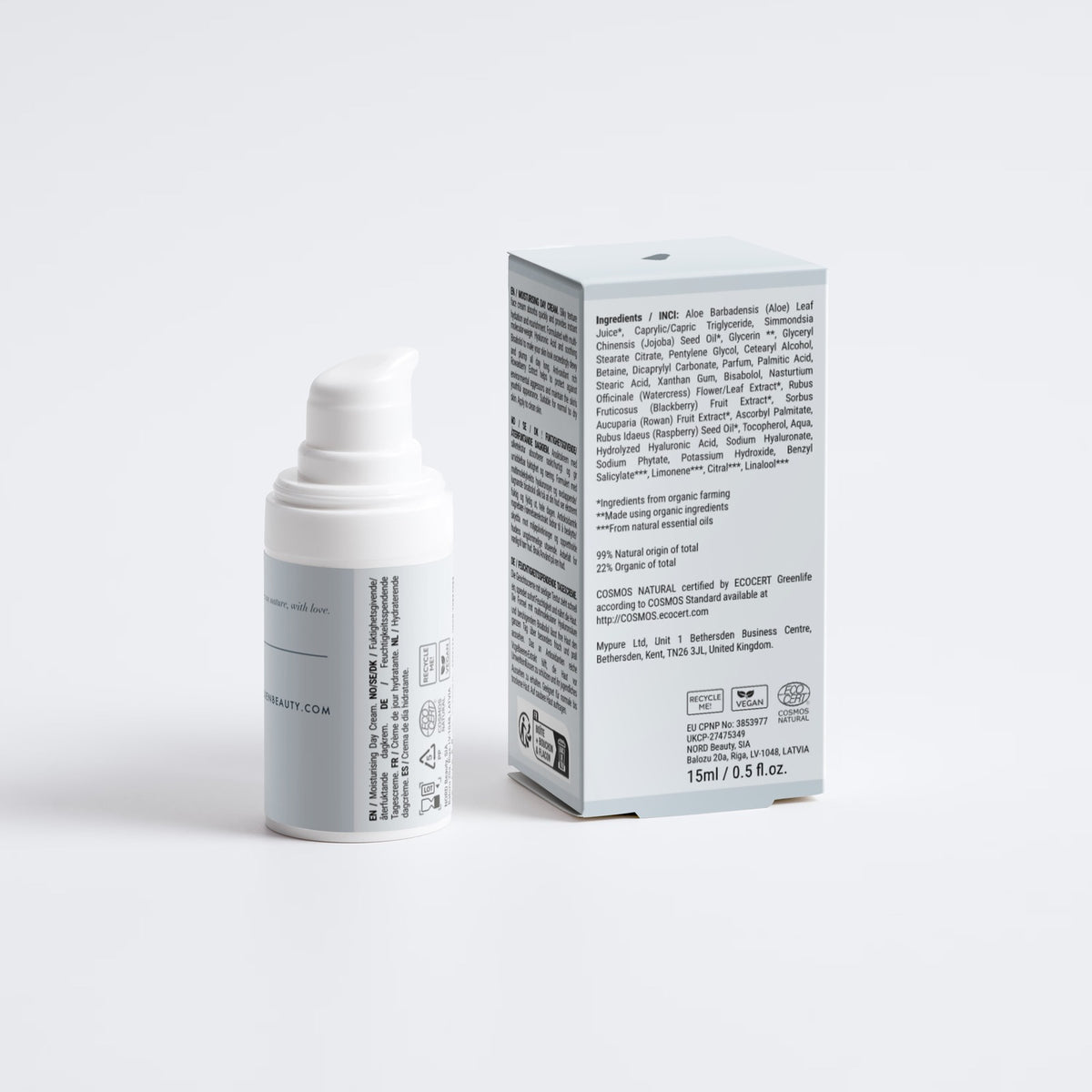 Ojen® N°44 Moisturising Day Cream, 15 ml — with its box