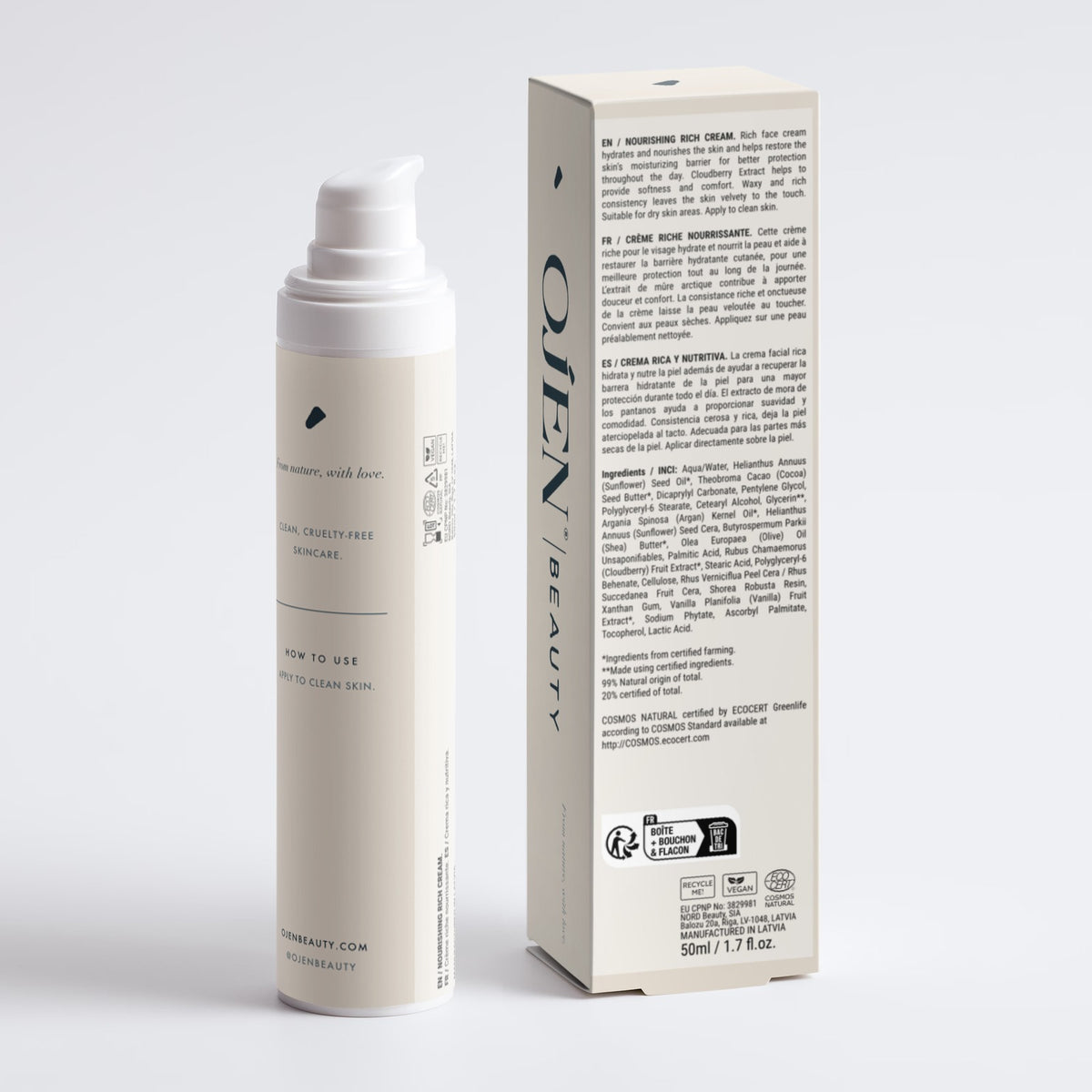 Ojen® N°51 Nourishing Rich Cream, Fragrance Free — studio