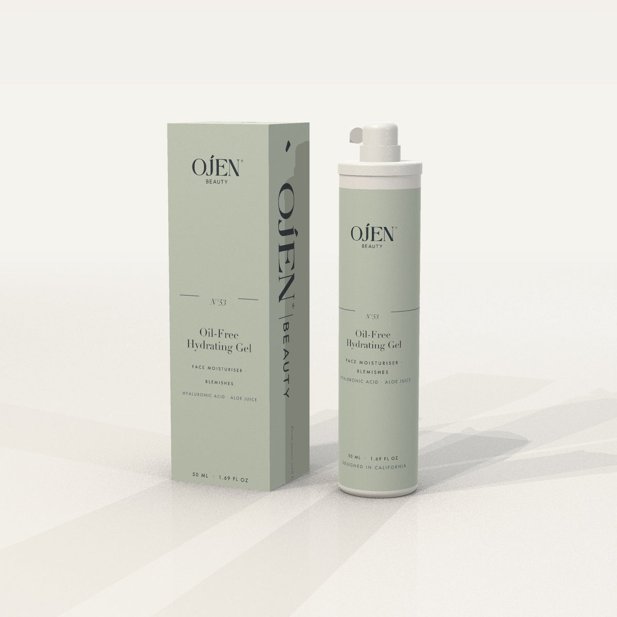Ojen® N°53 Oil-Free Hydrating Gel (White) — with carton