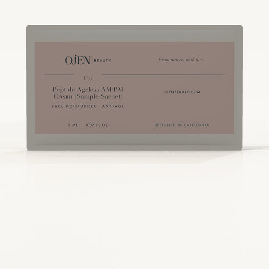 Ojen® N°57 Peptide Ageless AM/PM Cream (Sample Sachet) — label detail