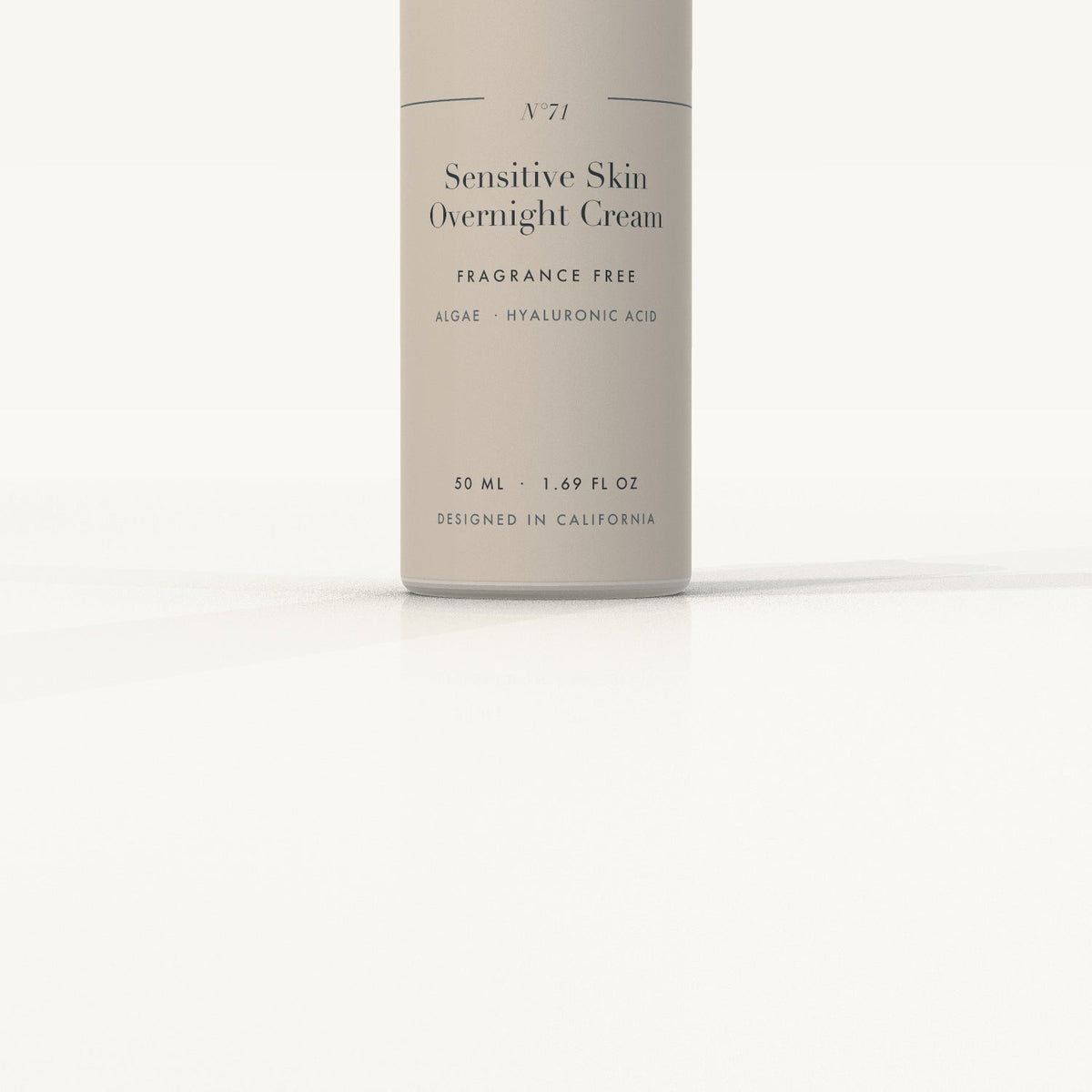 Ojen® N°71 Sensitive Skin Overnight Cream, Fragrance Free — label detail