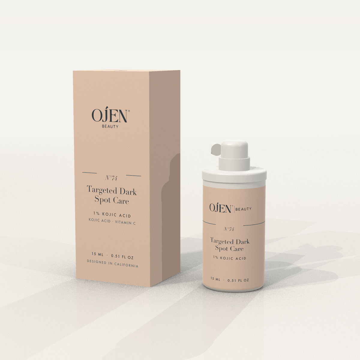 Ojen® N°74 Targeted Dark Spot Care, 1% Kojic Acid — with carton