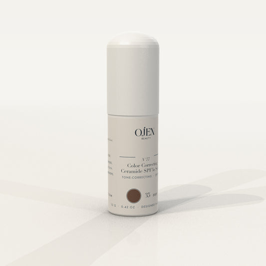 Ojen® N°77 Color Correcting Ceramide SPF30 Stick – 35 Deep — angled view