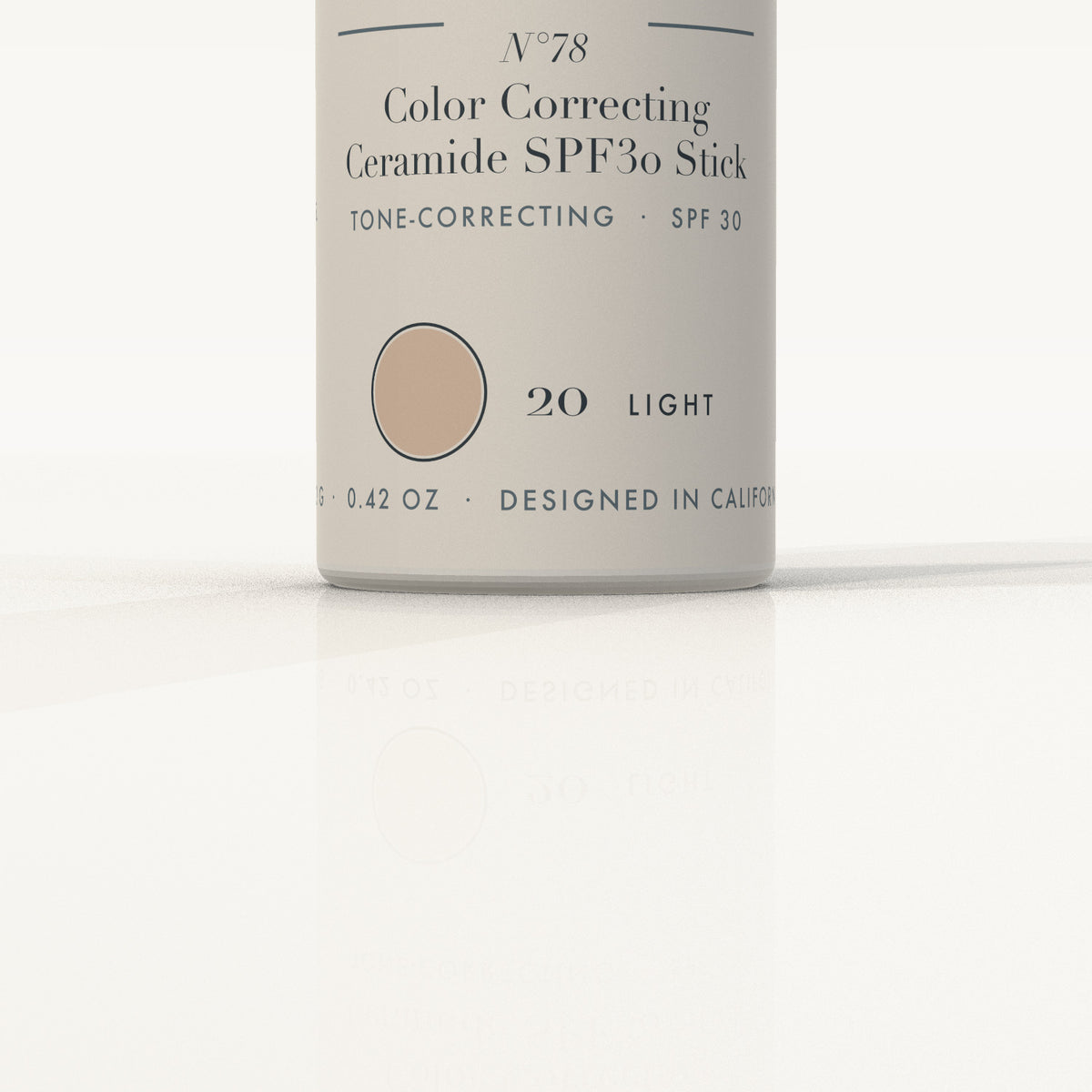 Ojen® N°78 Color Correcting Ceramide SPF30 Stick – 20 Light — label detail
