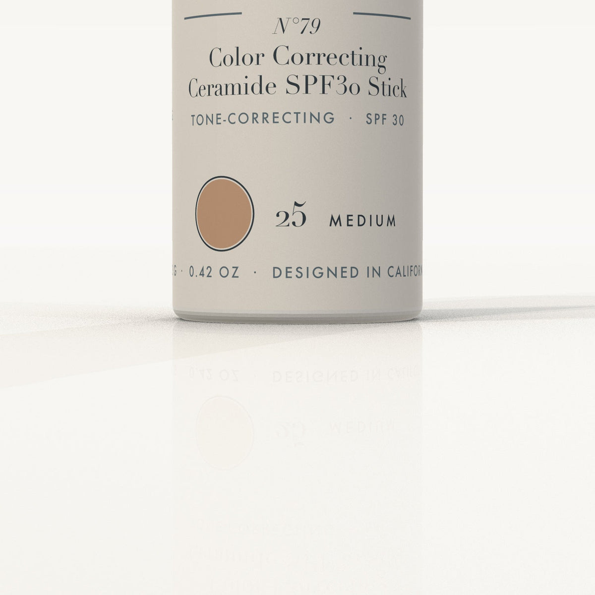 Ojen® N°79 Color Correcting Ceramide SPF30 Stick – 25 Medium — label detail