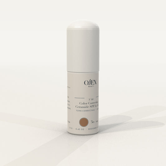 Ojen® N°80 Color Correcting Ceramide SPF30 Stick – 30 Tan — angled view