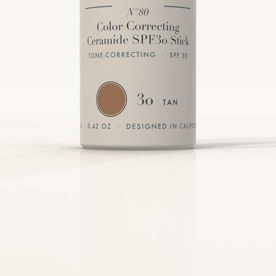 Ojen® N°80 Color Correcting Ceramide SPF30 Stick – 30 Tan — label detail