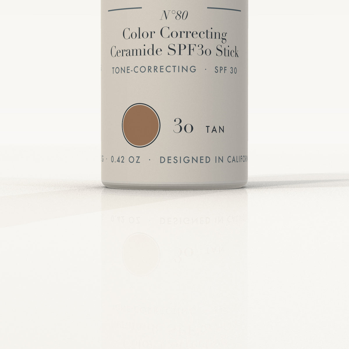 Ojen® N°80 Color Correcting Ceramide SPF30 Stick – 30 Tan — label detail