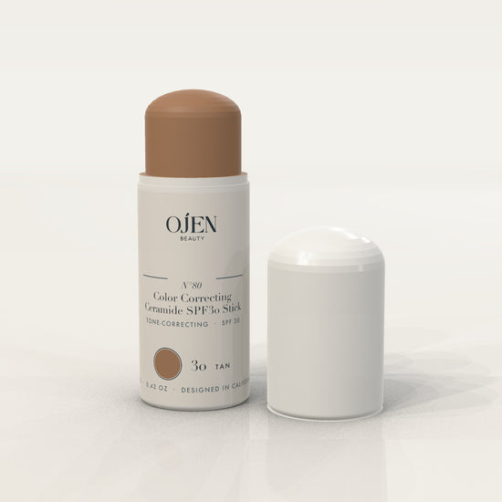 Ojen® N°80 Color Correcting Ceramide SPF30 Stick – 30 Tan — open