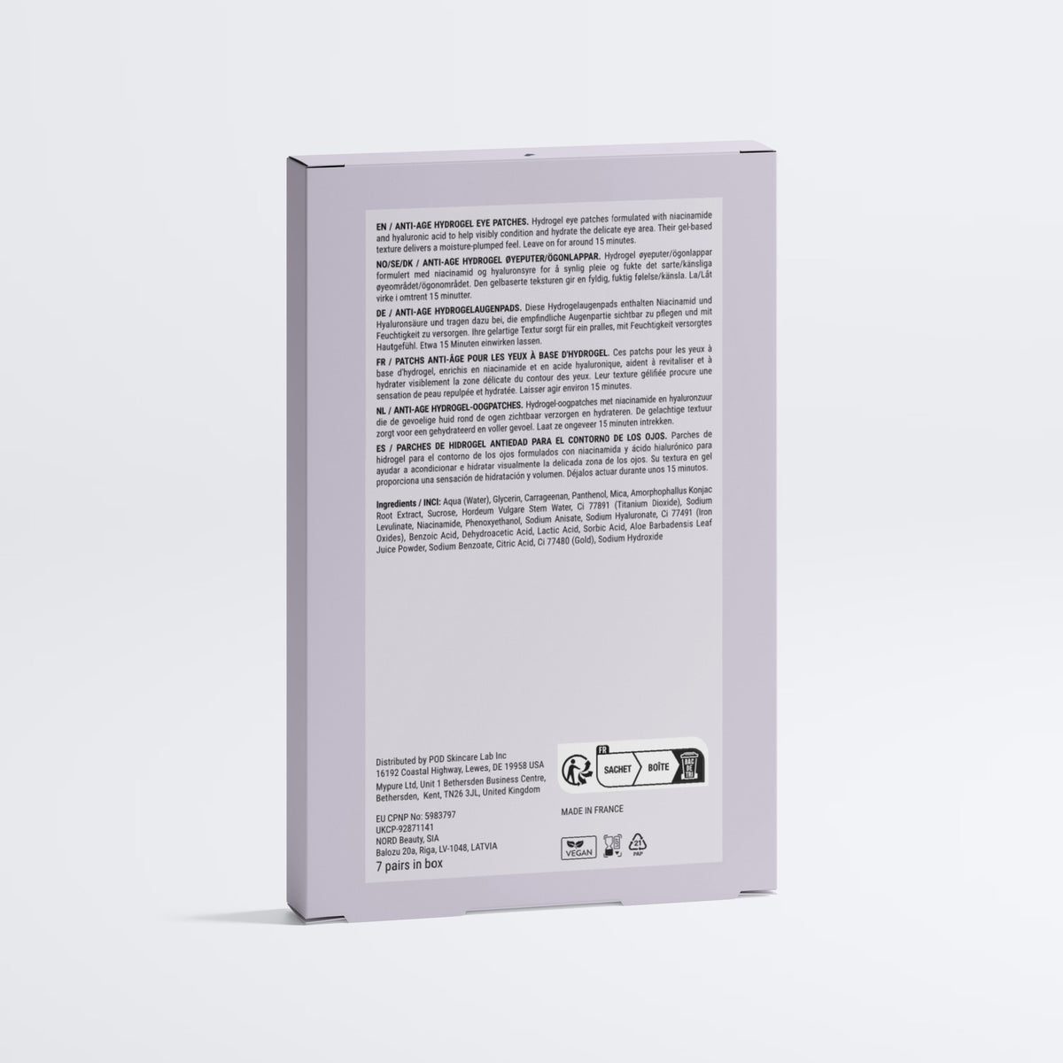 Ojen® N°9 Anti-Age Hydrogel Eye Patches — studio