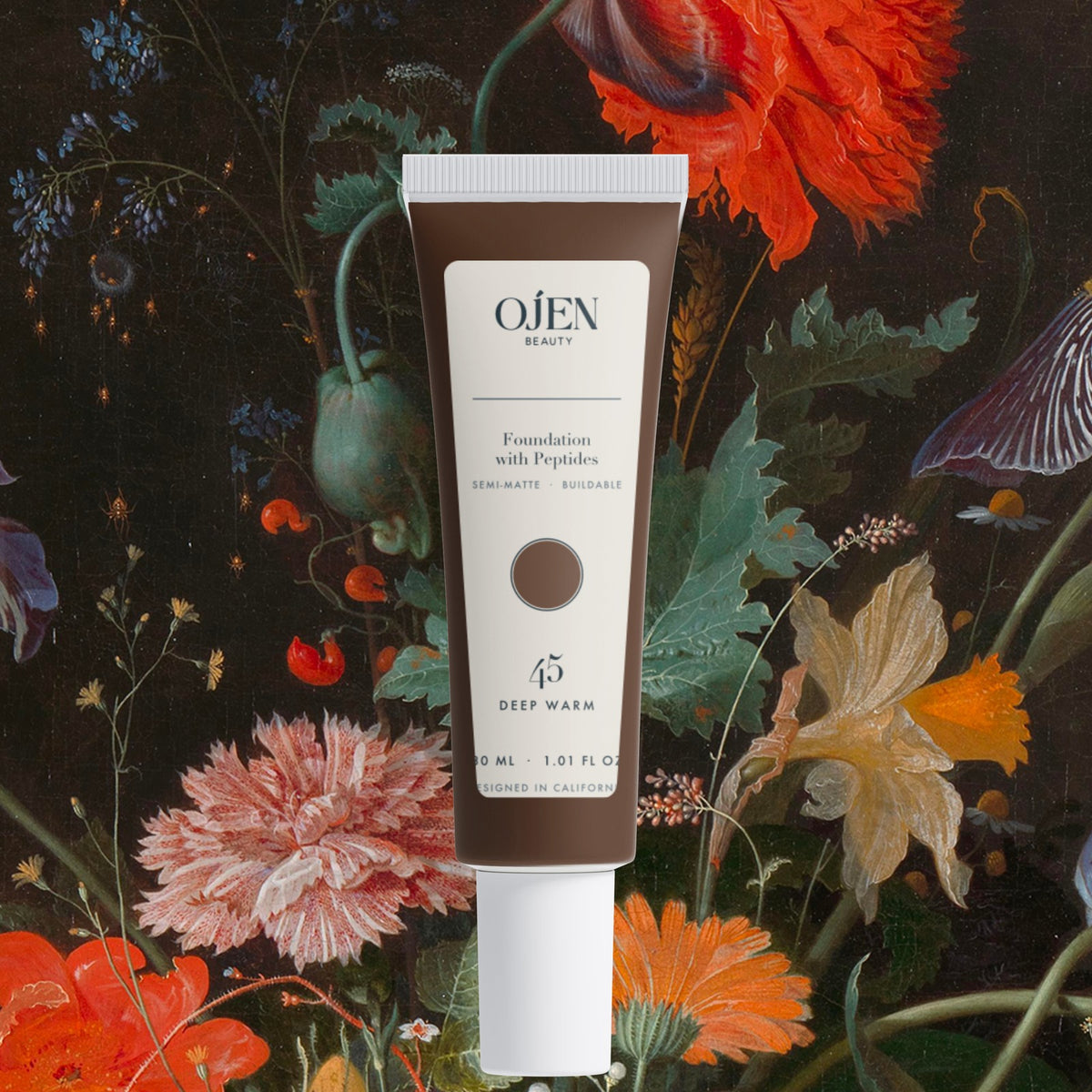 Ojen® N°96 Foundation with Peptides, 45 Deep Warm — in situ