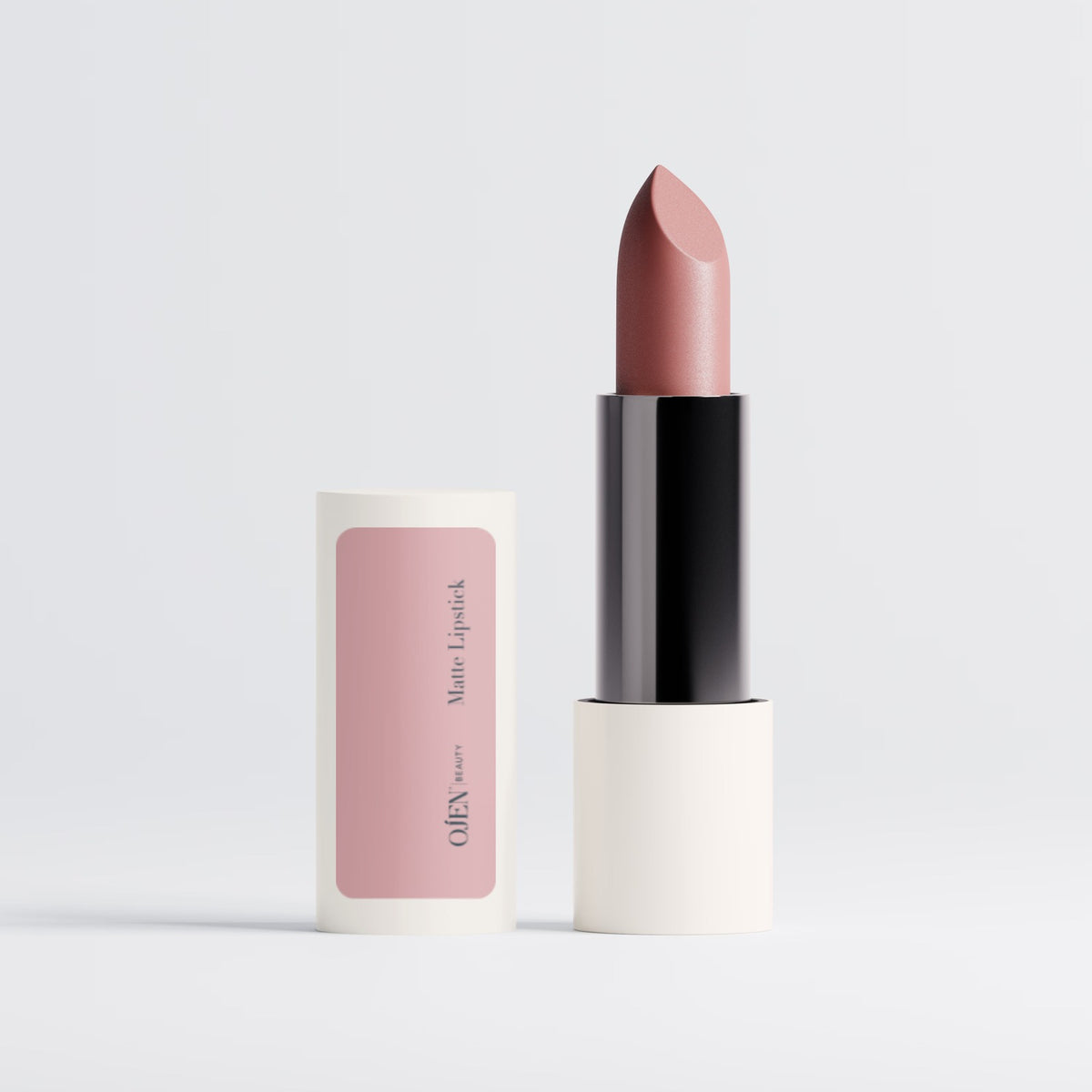 Ojen® N°99 Matte Lipstick, Dusty Rose — with its box