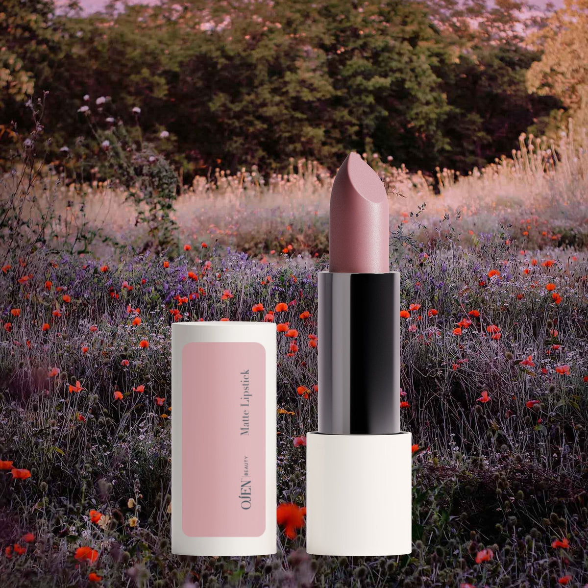 Ojen® N°99 Matte Lipstick, Dusty Rose — lifestyle